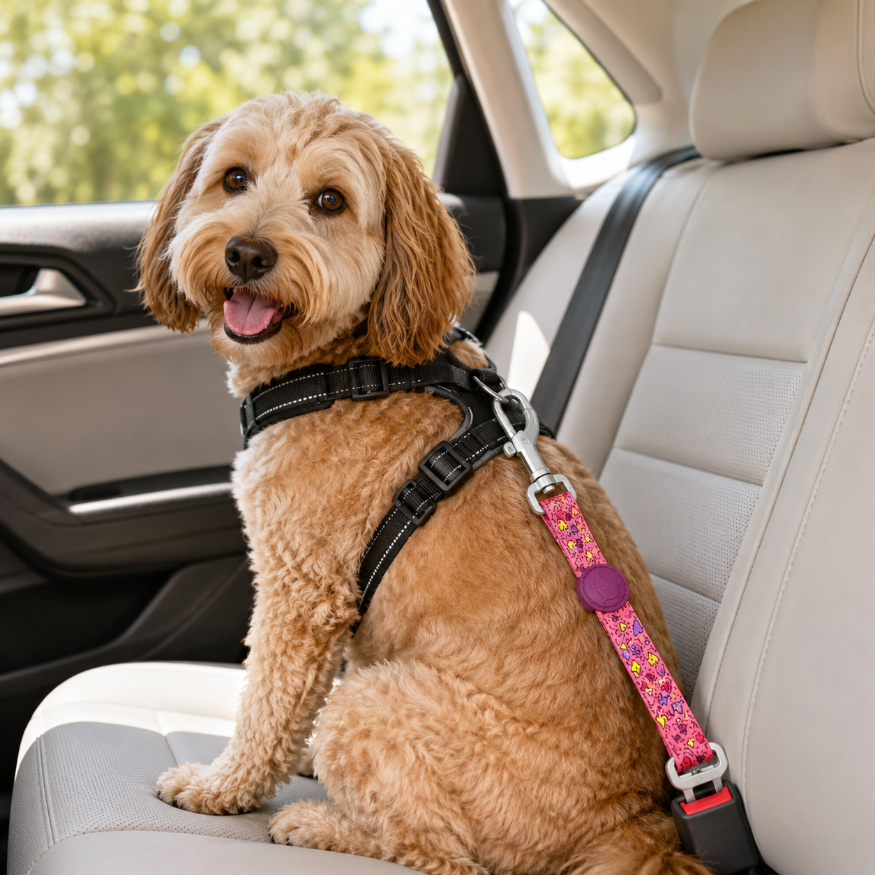 Morso Dog Car Seat Belt Recycled Multiple Colors